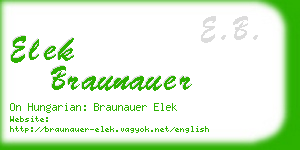 elek braunauer business card